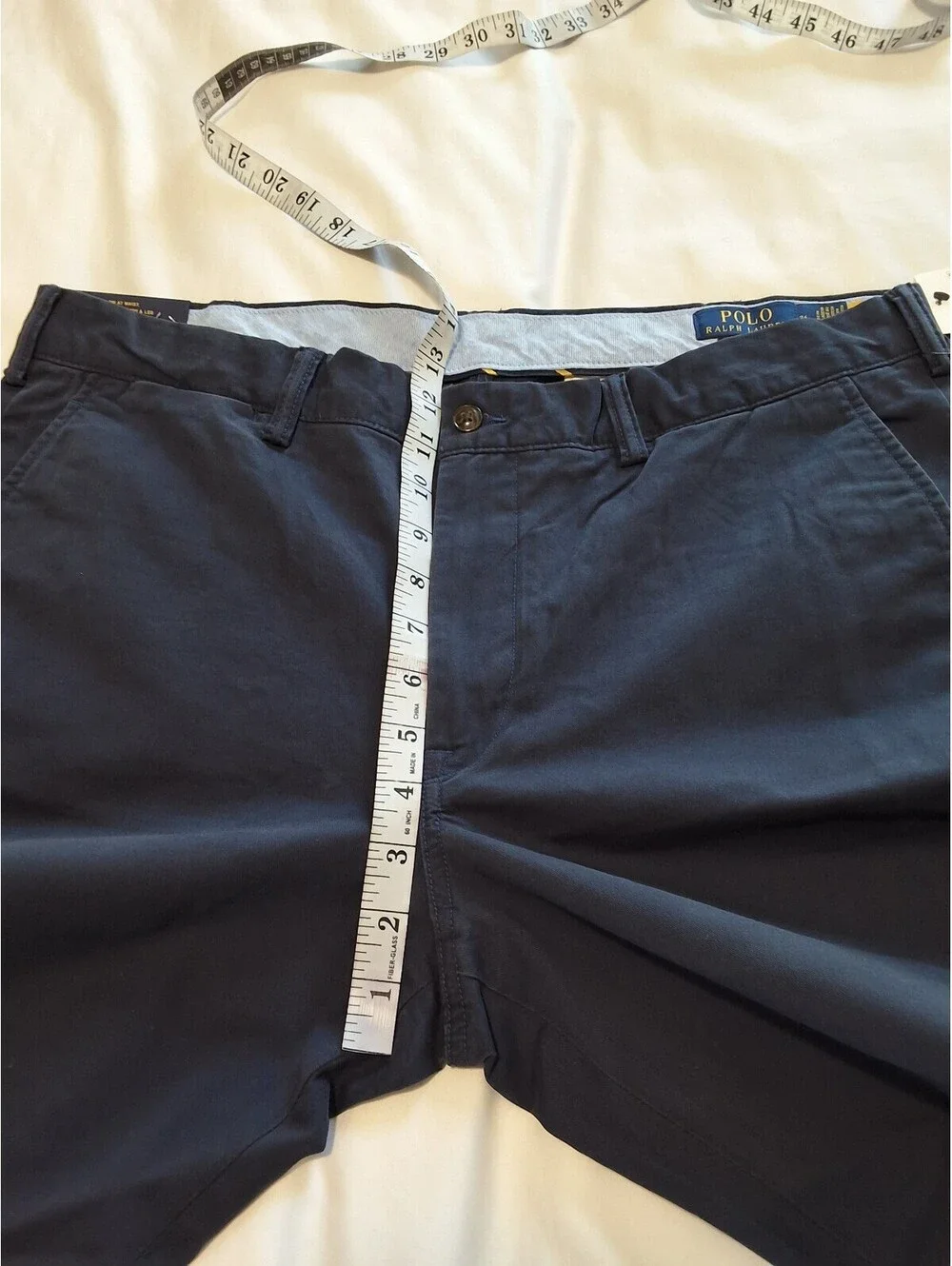 Polo Ralph Lauren Stretch Slim Fit Navy Blue Shorts Size 36